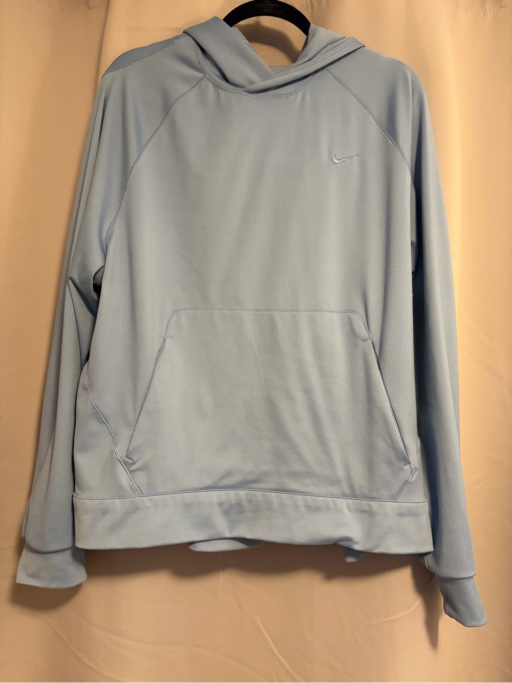 Nike Men’s Light Blue Hooded Pullover Sweatshirt